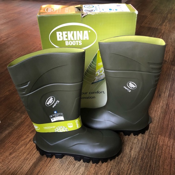 NIB Bekina Boots Hunter Green Steplite X Size 15